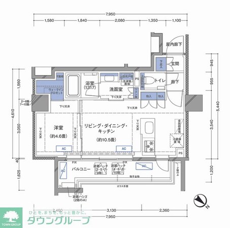 ラティエラ横濱大通り公園の物件間取画像